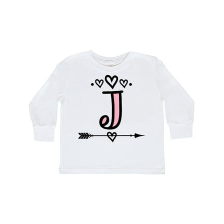 

Inktastic Letter J Monogram Tribal Arrow Gift Toddler Toddler Girl Long Sleeve T-Shirt