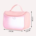 thumbnail image 6 of Riguas Cosmetic Bag with Handle Waterproof Visible Window Multifunction Women Portable Makeup Toiletry Bag for Daily Life, 6 of 8