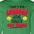 thumbnail image 4 of Inktastic That's My Awesome Granddaughter out There with Softballs Long Sleeve T-Shirt, 4 of 5