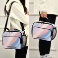 thumbnail image 5 of FORMRS Student Insulated Lunch Bag with Shoulder Strap Reusable Cooler Box for School, Abstract Blue, 5 of 9