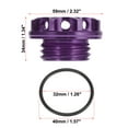 thumbnail image 3 of Purple Aluminum Alloy Car Auto Gas Oil Filler Plug Cover Fuel Tank Caps for Subaru, 3 of 6