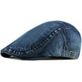 thumbnail image 7 of Kiibsot 2 Pack Mens Denim Cotton Newsboy Cap Ivy Gatsby Driving Hunting Cabbie Hats, 7 of 7