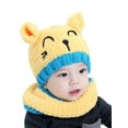 Baby Toddler Girls Boys Warm Hat Winter Beanie Hooded Scarf Earflap