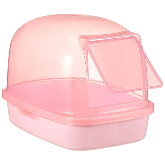 HEATSHAKING Chinchilla Dust Bath Container Plastic Bath House for Hamster 1 Set