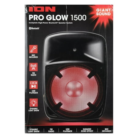 In Music Brand, Inc. Ion Pro Glow 1500 Bt Speaker