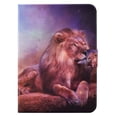 thumbnail image 3 of SaniMore for iPad Air 4th/5th, iPad Pro 11(2022/2020/2021/2018) Case, PU Leather Wallet Flip Case with Auto Wake/Sleep Card Cash Slots Multiple Viewing Angles Full Wrap Protective Fashion Case, Lion, 3 of 7