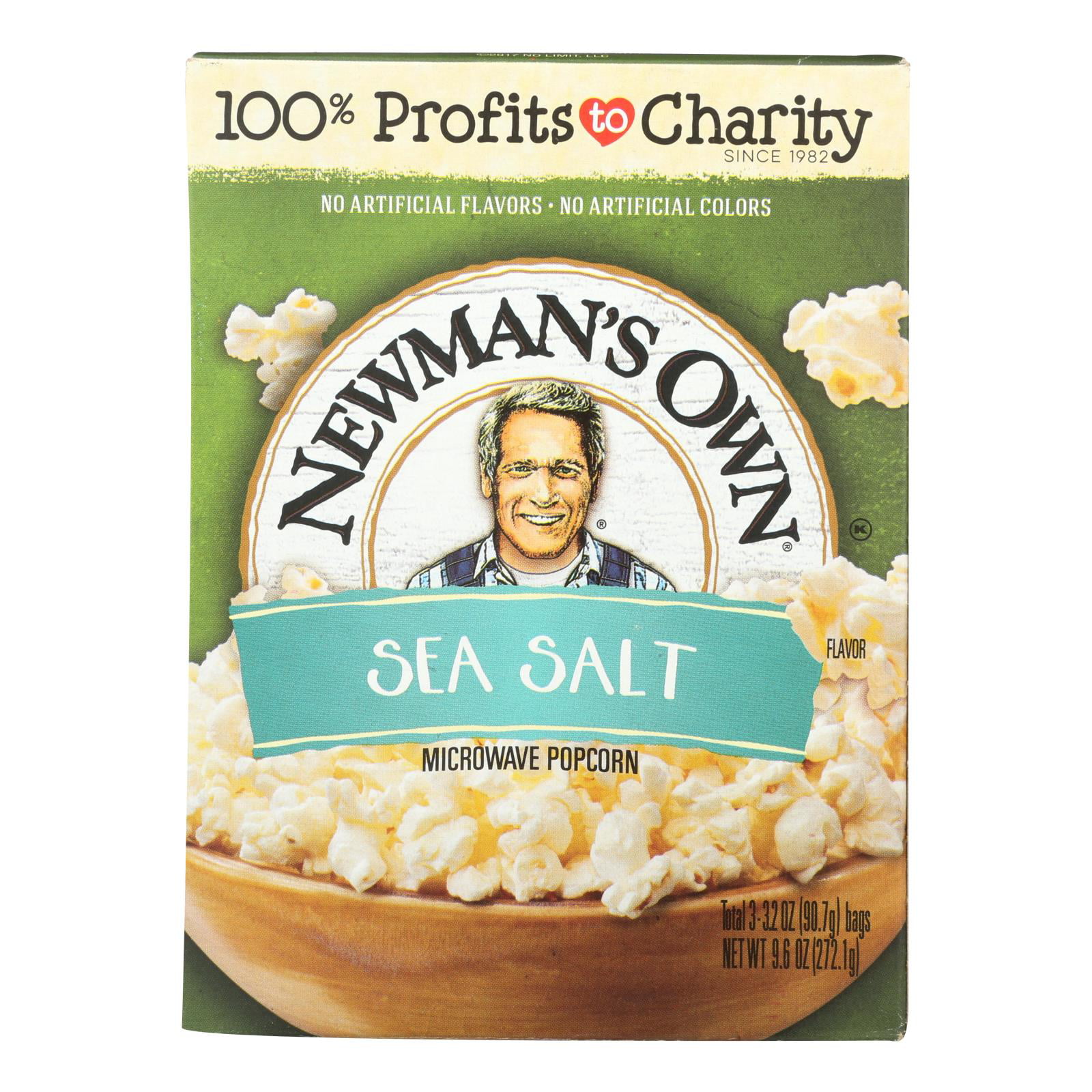 Newman's Own Natural Flavor Microwave - Popcorn - Case of 12 - 10.5 oz
