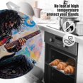 thumbnail image 5 of 4 PCS Pot Holders for Kitchen,Potholders Sets with Hook for Oven,Cooking,Baking,Electric Guitar Being Played By The Man, 5 of 7
