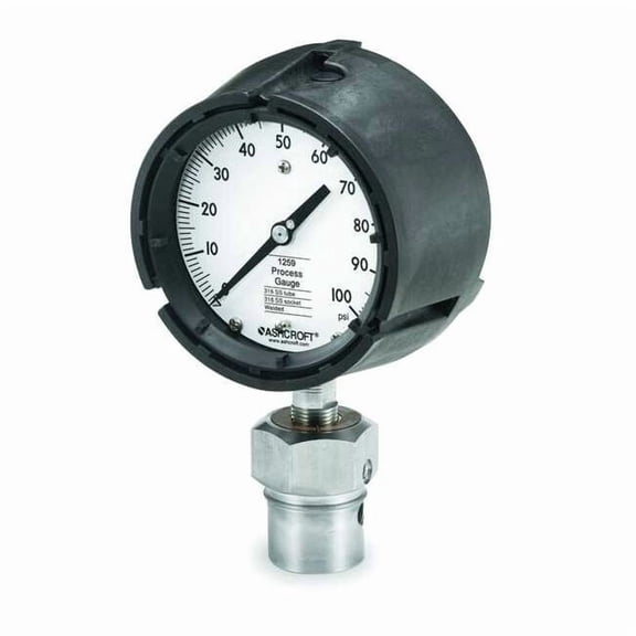 Ashcroft Pressure Gauge,0 to 100 psi,4-1/2In 451259SD04L/50312HH04TXCF100#