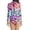 Multicolour, variant on Bathing Suit for Women Scale Print High Neck Long Sleeve Swimsuit Athletic Rash Guard Sun Protection Performance Swimwear for Swimming