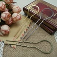thumbnail image 3 of EeaseMX Pinzas para el cabello onduladas en forma de U de 10 piezas en forma de U Bobby Pin Stick para mujeres y niñas (dorado), 3 of 7
