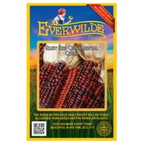 Everwilde Farms - 50 Ruby Red Ornamental Corn Seeds (Treated) - Gold Vault Seed Packet