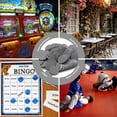 thumbnail image 5 of Hakitaroom Juego De 100 Fichas De Juego De Minifichas De Póquer De Plástico Opaco Con Caja De Almacenamiento (Gris 1,58 Pulgadas), 5 of 5