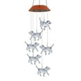 Mother Outdoor Beach Wind Chimes for outside Solar Elephant Light Large
