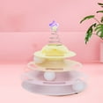thumbnail image 3 of Interactive 4  Cat Turntable Toy Relieve Boredom With Spring Star For Kitten Supplies, 3 of 8