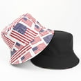 thumbnail image 3 of America 250th Anniversary USA Flag Bucket Hat Unisex Patriotic Independence Day Sun Hat, 3 of 5