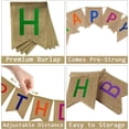 thumbnail image 3 of Banderines de cumpleaños preensartados, arpillera colorida con la frase "Feliz cumpleaños" para darle vida a tu fiesta, material de arpillera de excelente calidad que garantiza durabilidad y, 3 of 4
