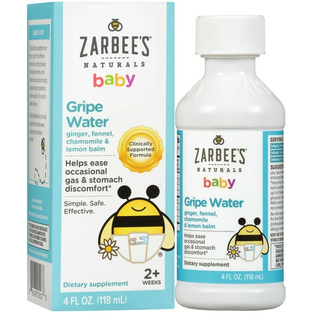 Zarbee's Naturals Baby Gripe Water, Clinically Supported Formula with