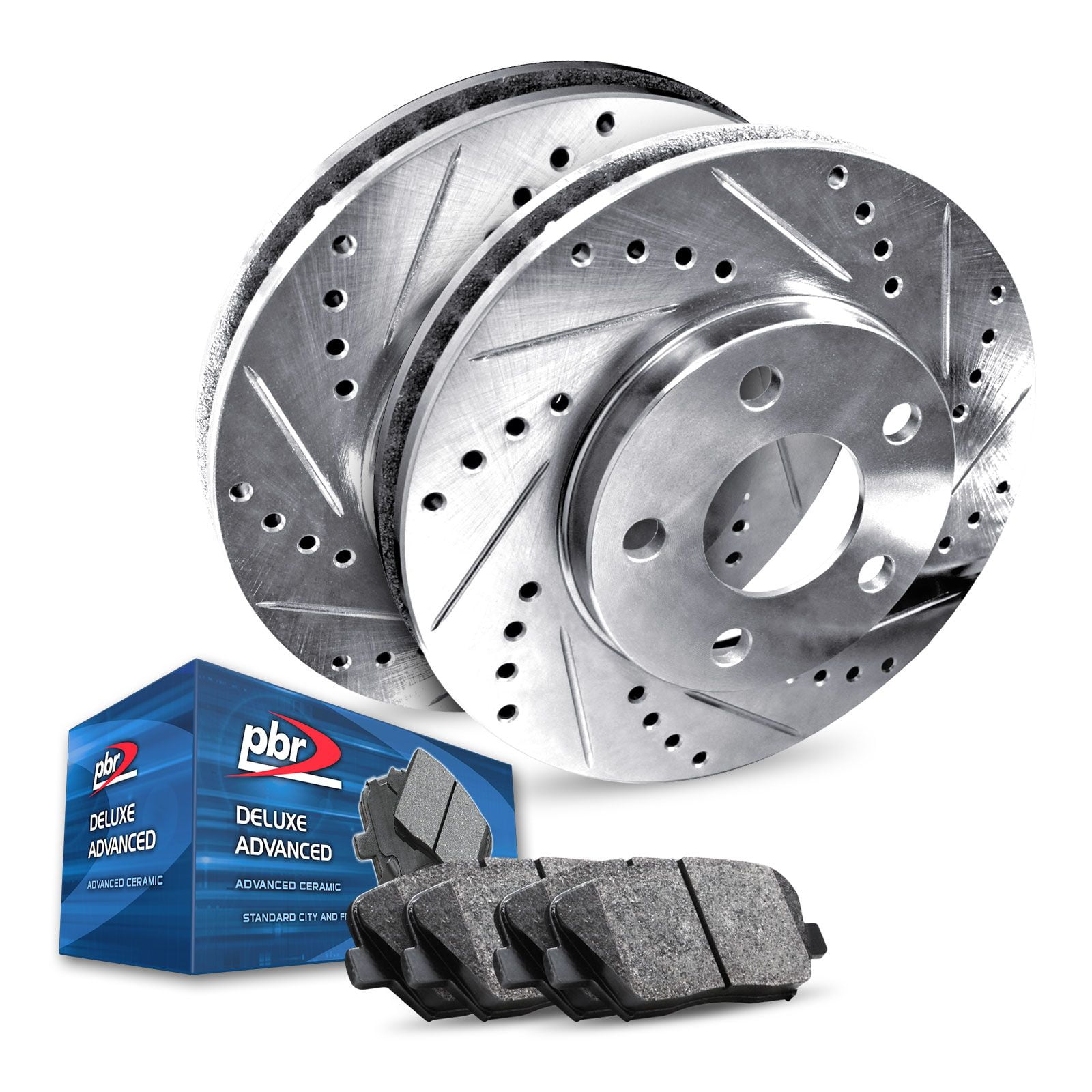 Front and Rear Brake Rotors and Ceramic Pads For 2014 2015 2016 Acura MDX