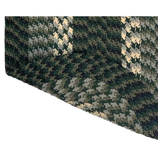 Better Trends BRAL46HU Better Trends Alpine Collection 100% Polypropylene 48' x 72' Oval Braided Rug in Hunter