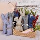 thumbnail image 2 of Interest Children's Bunny for Doll Indoor Fashion Supplies Kids Party Favor Gift Relieve Stress Kids Birthday Gift stripe, 2 of 4
