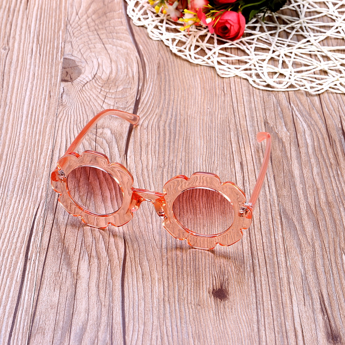 Plastic UV400 Sunglasses Cute Baby Boy Girl Flower Shape Goggles Summer Outdoor Sunglasses Walmart