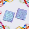 thumbnail image 5 of Stylish Party Sparkly Blingbling Sequin Arm Sleeves Color Light Purple Size One Size, 5 of 5