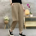 thumbnail image 4 of Roncen Women's Casual Harem Pants - High Waist Loose Fit Trousers with Petite Sizing for Comfortable Style, 4 of 7