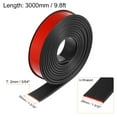 thumbnail image 2 of Uxcell 28mm x 3000mm Flexible TPE Self Adhesive U-Shape Veneer Edging Edge Banding Black, 2 of 6
