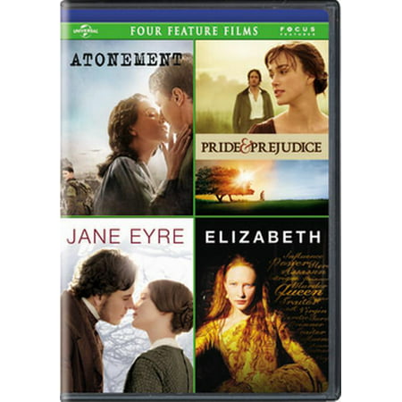Atonement / Pride & Prejudice / Jane Eyre / Elizabeth (DVD)