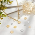 thumbnail image 5 of 1box 48pcs golden Flat Round Blank Pendants 4 styles Coin Disc Charm for Necklace Bracelet Jewelry Making Accessories, 5 of 7