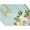 Blue, variant on Moderong Blue Rabbit Bunny Eggs Flowers Easter Placemats Set of 4, 12x18 Inch Seasonal Spring Holiday Table Mats for Party Kitchen Dining Decoration
