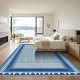 thumbnail image 3 of ODIKA 6'x9' Machine Washable Non-Slip Area Rug, Oriental Navy Blue High Traffic Rug, Blue, 1070228, 3 of 7