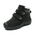 thumbnail image 3 of Cyiecw Kids Winter Outdoor Hiking Ankle Boots Warm Fur Snow Boots Anti Slip Trekking Walking Shoes Boys Girls, 3 of 7