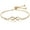 gold, variant on 1pcs Loop 8 Word Bracelet Female Simple Fashion Crystal Adjustable Pull-Out Bracelet Hand Jewelry