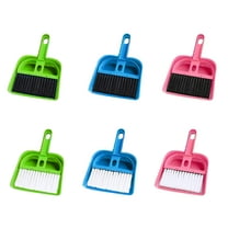 Yesbay Mini Plastic Hand Kitchen Dustpan and Brush Desk Cleaning Sweeper Dust Pan Set-Random