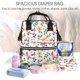 thumbnail image 5 of Disketp Cute Flower Mochila de Pañales de Gran Capacidad con Múltiples Bolsillos, Mochila de Viaje Multifuncional para Bebé, Unisex, Moderna y Resistente, 5 of 6