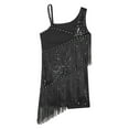 thumbnail image 3 of Sywiyi Robe de Danse Jazz Latine à Franges avec Diamants Brillants pour Filles Salsa Samba Rumba Cha Tango Noir 8, 3 of 5