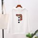 thumbnail image 2 of Gibobby Sudadera Medium Mujer Sudadera con capucha de manga larga con estampado de color sólido informal para mujer de Navidad (Blanco, L), 2 of 4