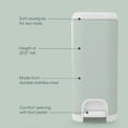 thumbnail image 5 of Diaper Genie Select Pail, Green,Stainless Steel, 1 Diaper Pail,1 Square Refill-165 Count, Infant, 5 of 14