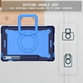 thumbnail image 4 of elitegadget Case for Samsung Galaxy Tab S10 FE+/S10 FE Plus 13.1 Inch 2025 Released - Dual Layer Protective Heavy Duty Impact Resistant Case Cover with Rotating Ring Stand (Navy Blue/Blue), 4 of 6