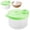 Green, variant on Milk Powder Dispensers,Formula Dispenser On The Go, Non-Spill Rotating Three-Compartment Formula Container to Go, Milk Powder Snack Container for Travel, Blue