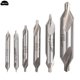 thumbnail image 2 of Juego de 6 brocas avellanadoras combinadas HSS de 5/3/2,5/2/1,5/1 mm, para torno y fresadora, herramientas manuales, 2 of 4