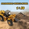 thumbnail image 2 of 1/50 Scale Alloy Construction Bulldozer Toys, Metal Construction Vehicles Loader Machine Model Toy for Kids 6+, 2 of 6