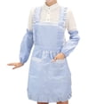 thumbnail image 7 of Women Pockets Waterproof Double Layer Anti-oil Aprons Kitchen Outsides BBQ Cooking Thick Cloth Sleeves, 7 of 7