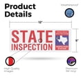 thumbnail image 2 of Texas State Inspection Vinyl Decal 12 Inch x 5 Inch Weatherproof Heavy-Duty Adhesive Backing | Auto Services, Reliable Checks, Affordable Pricing | Made in USA, 2 of 6