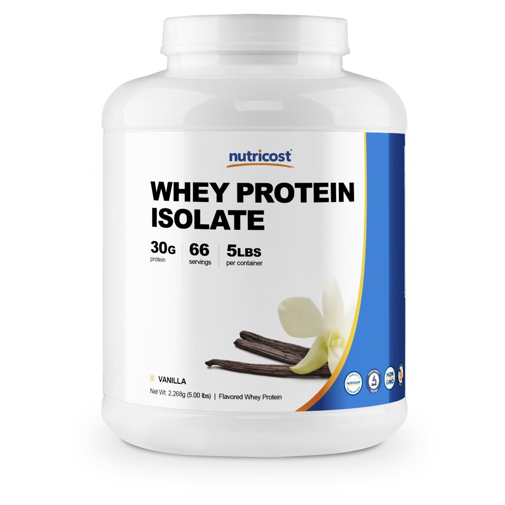 Nutricost Whey Protein Isolate (Vanilla) 5LBS