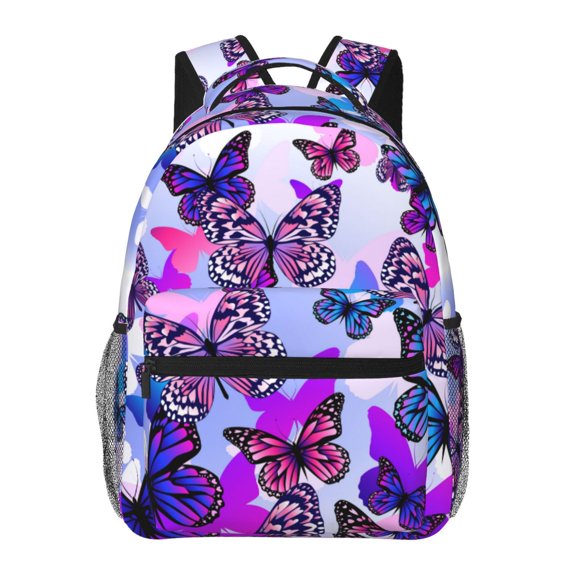 Fotbe Flying Butterflies Mochila Casual con Estampado para Escuela, Viajes y Actividades al Aire Libre - Duradera, Ligera y Cómoda