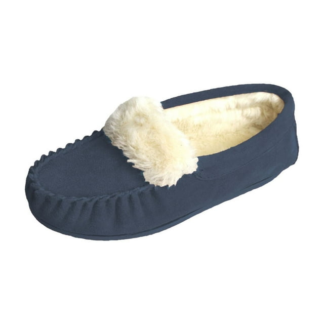 Eastern Counties Leather Mocassins Doublés en Peluche Zoe pour Femmes