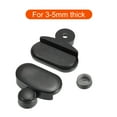 thumbnail image 4 of Mirror Holders Clips, Mirror Mounting Clips for 3-5mm Thick Mirror Glass Dresser Bathroom(37mm Black), 4 of 6